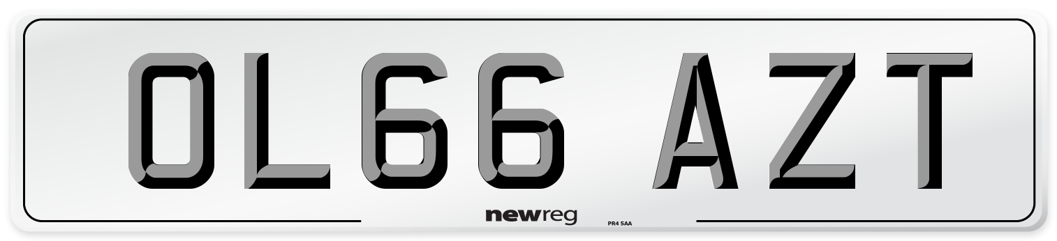 OL66 AZT Number Plate from New Reg